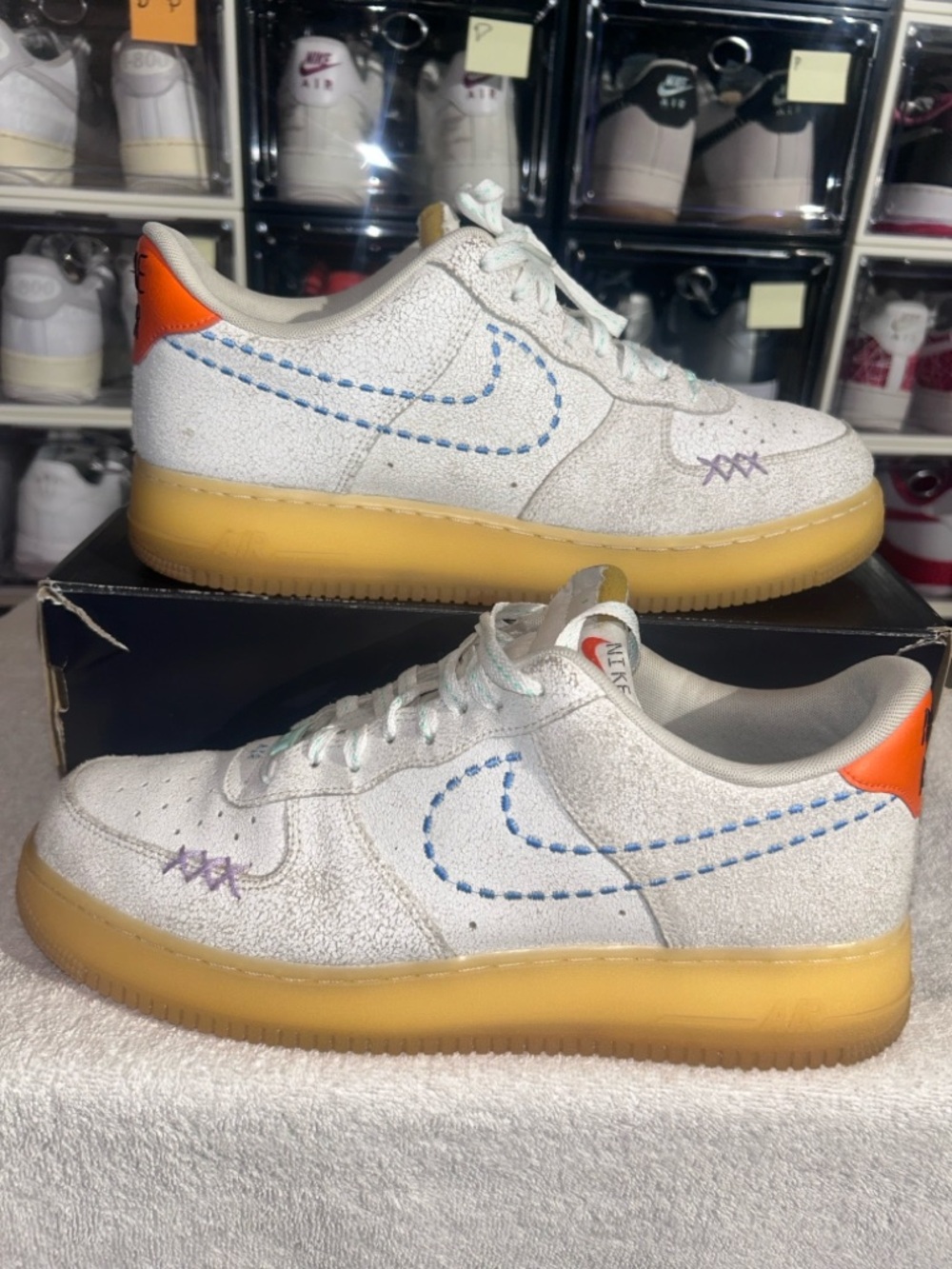 Nike Air Force 1 '07 LV8 Low "Nike 101" (SKU: DX2344-100). Nobox.